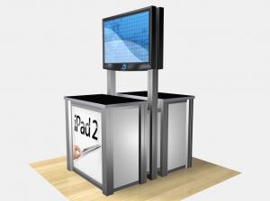 REFDG-1233  /  Double-Sided Rectangular Counter Kiosk